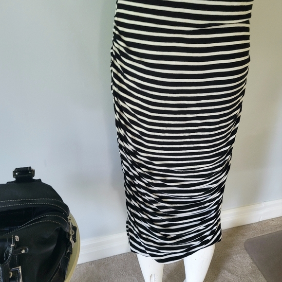 Mossimo Striped Wrap Maxi Dress Size L - Picture 10 of 13